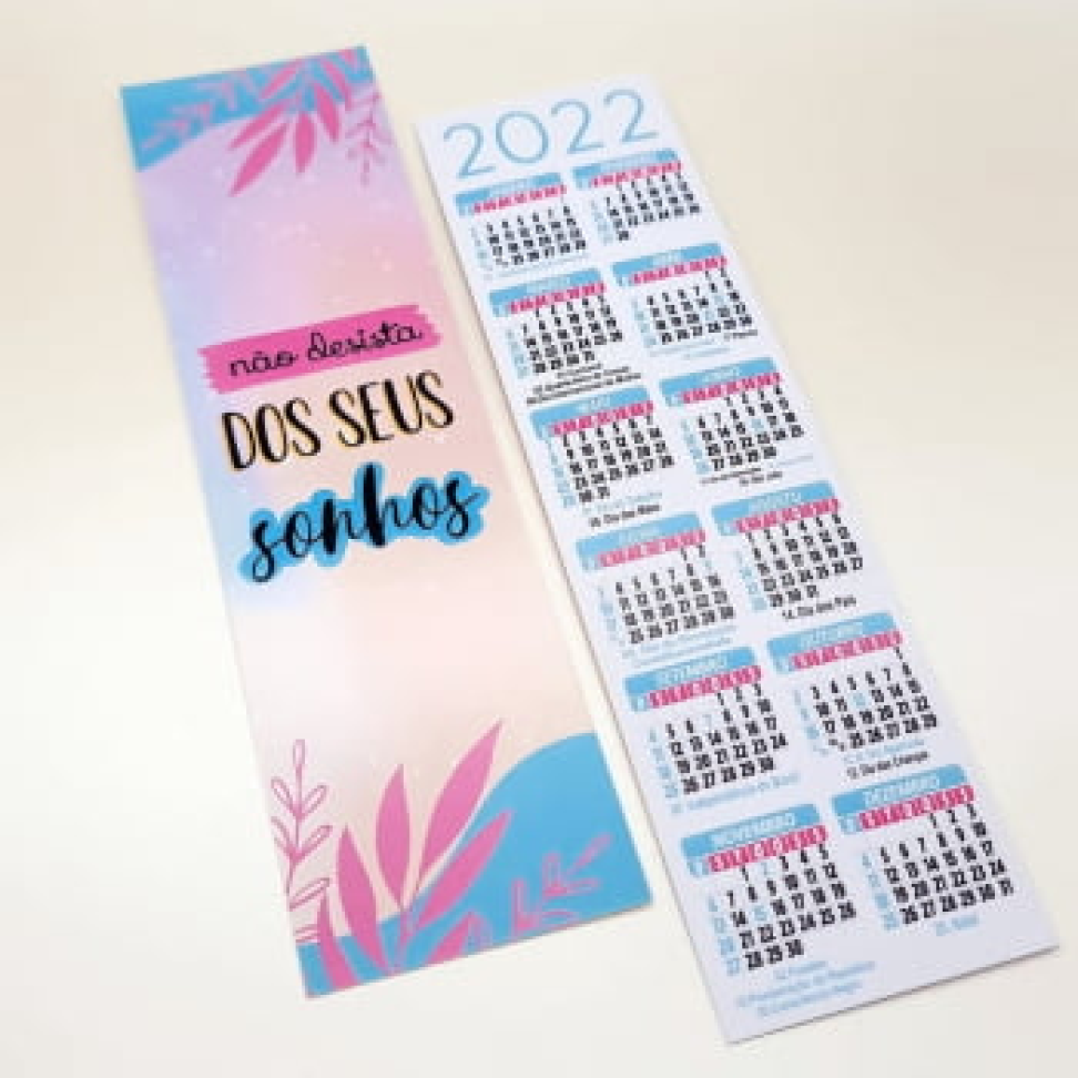 Marcador de Página 4x4  Personalizado 250g Verniz total frente - #2