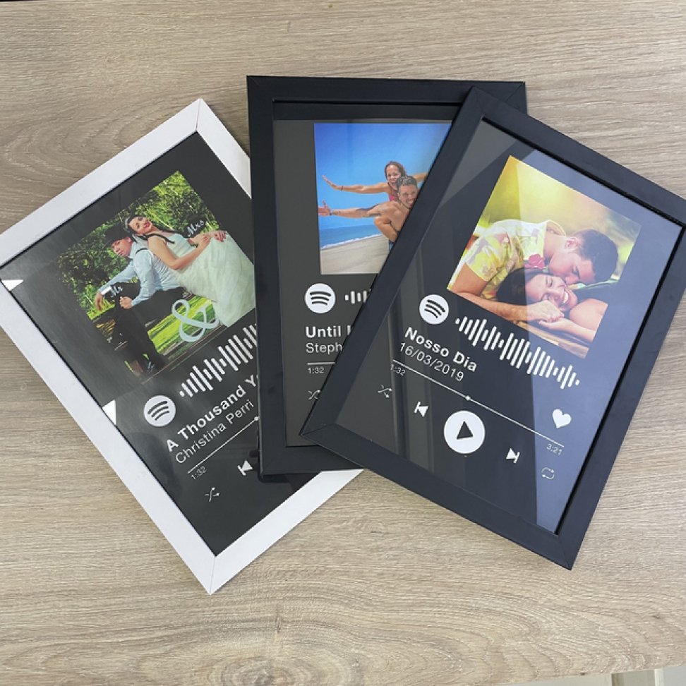 Quadro A4 personalizado - Moldura Preta - com vidro - #4