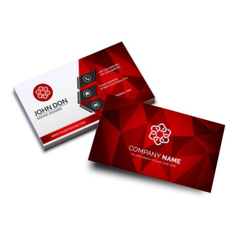 Cartão de visita couche 250g - 4x4 (Frente colorido/Verso Colorido) - #2