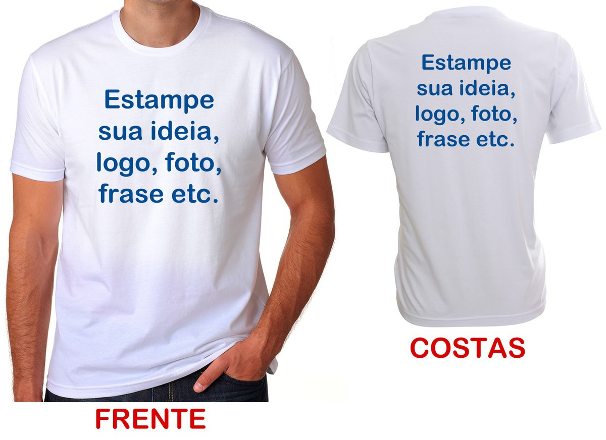 Camiseta unissex  Branca Personalizada - #4