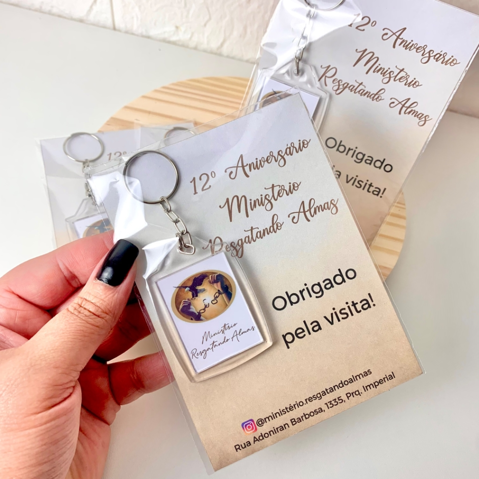 Chaveiro 3x4 - com TAG personalizado - #2