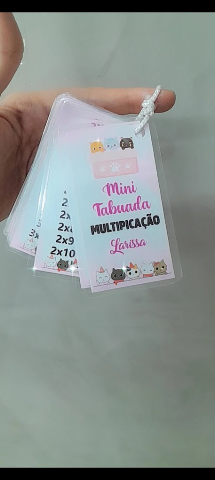 Mini tabuada personalizada - #5