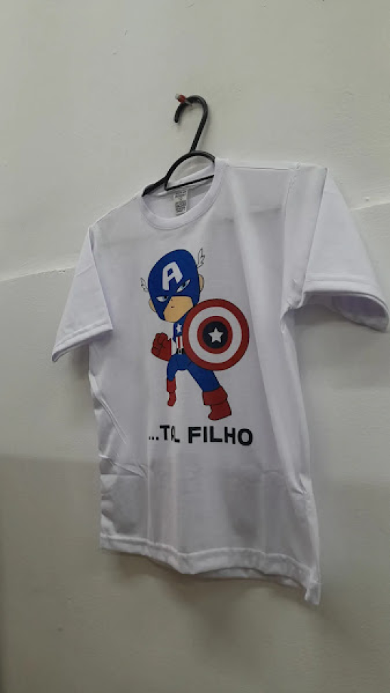 Camiseta Infantil  Branca Personalizada - #7