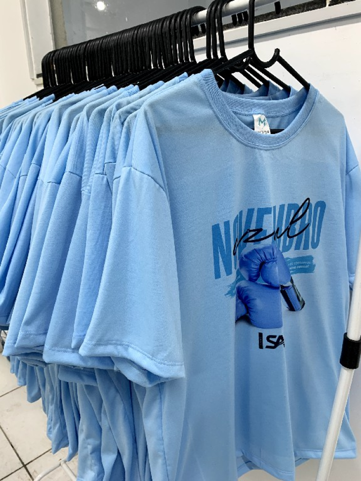 Camiseta unissex  Azul bebe Personalizada - #3