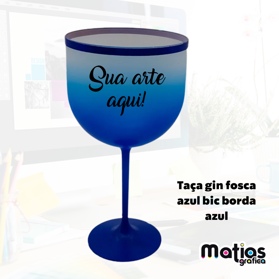 Taça Gin C/ Borda ouro - #2