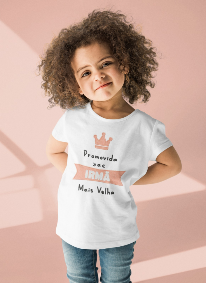 Camiseta Infantil  Branca Personalizada - #2