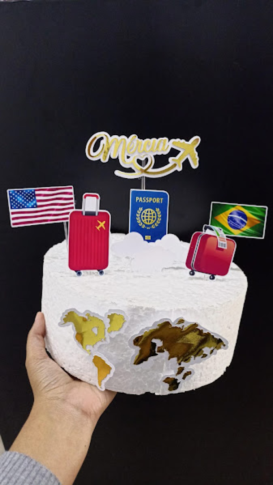 Topo De bolo luxo 3d - camadas (valores a partir) - #15