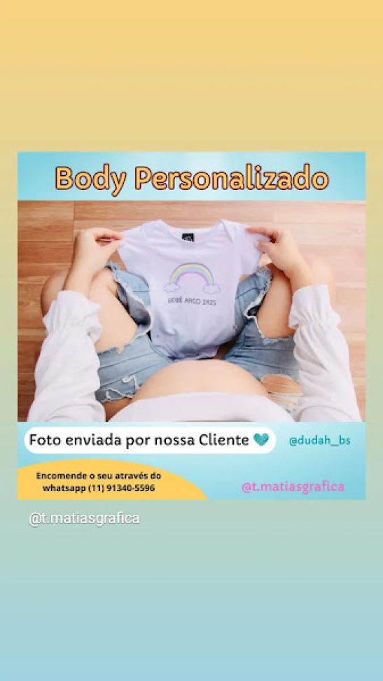 Body Branco Personalizado - #2