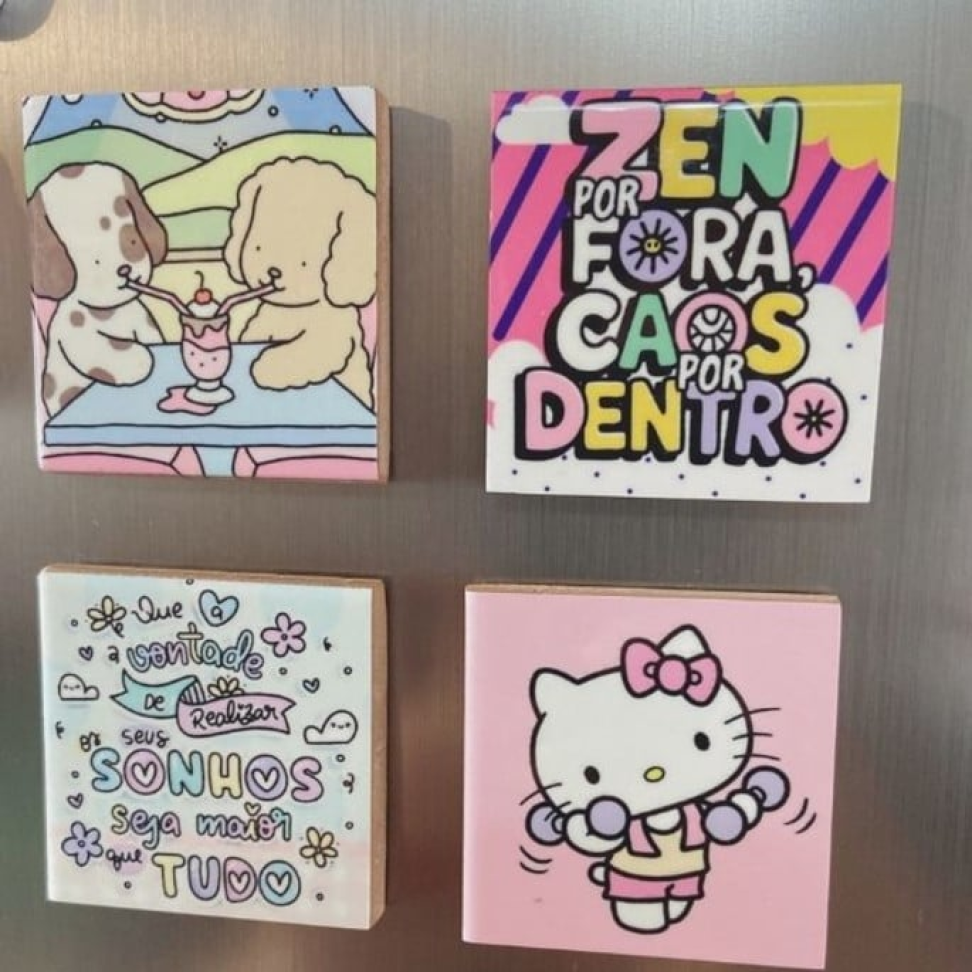 Mini azulejo em Imã de geladeira 4,5cm - #3