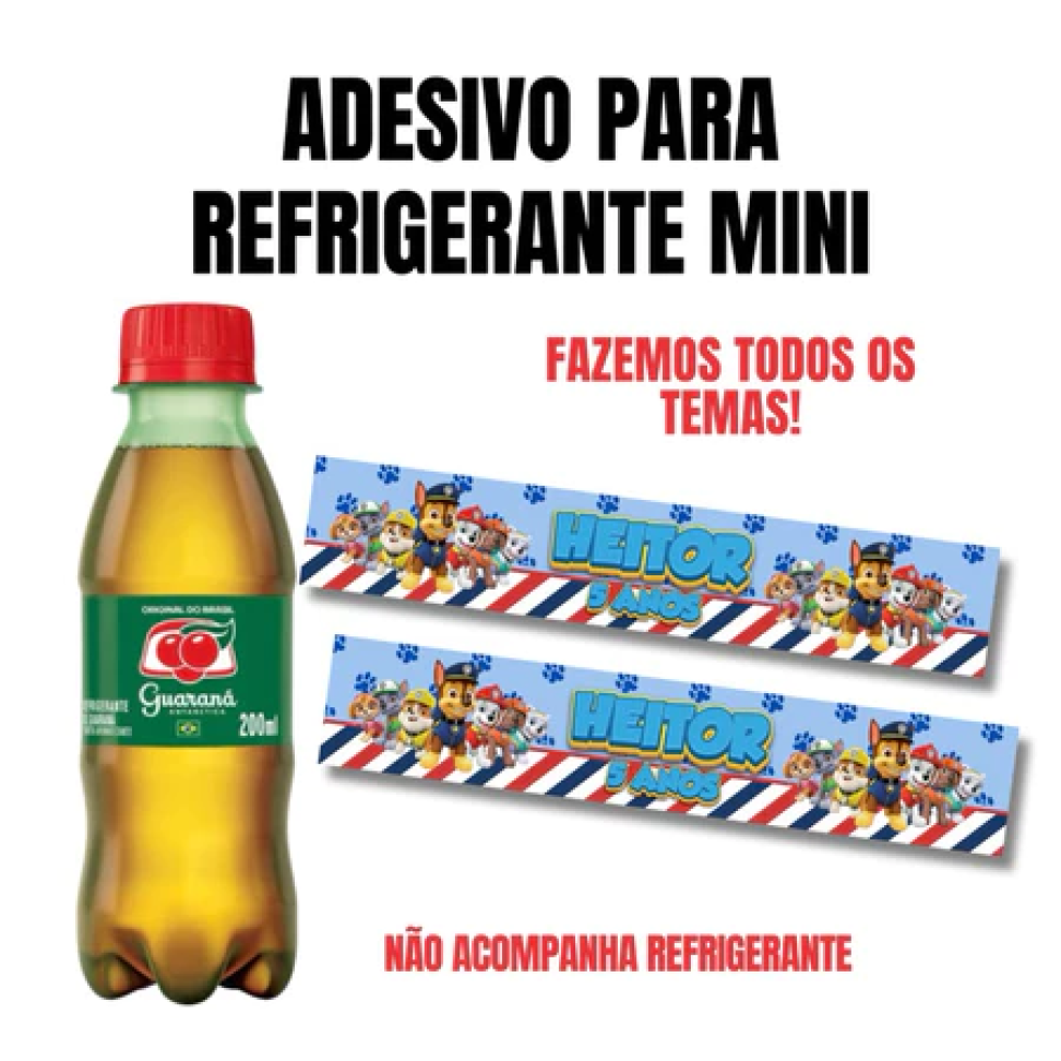 Rotulo para Mini Garrafinha (12 itens) - #3