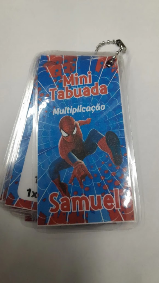 Mini tabuada personalizada - #6