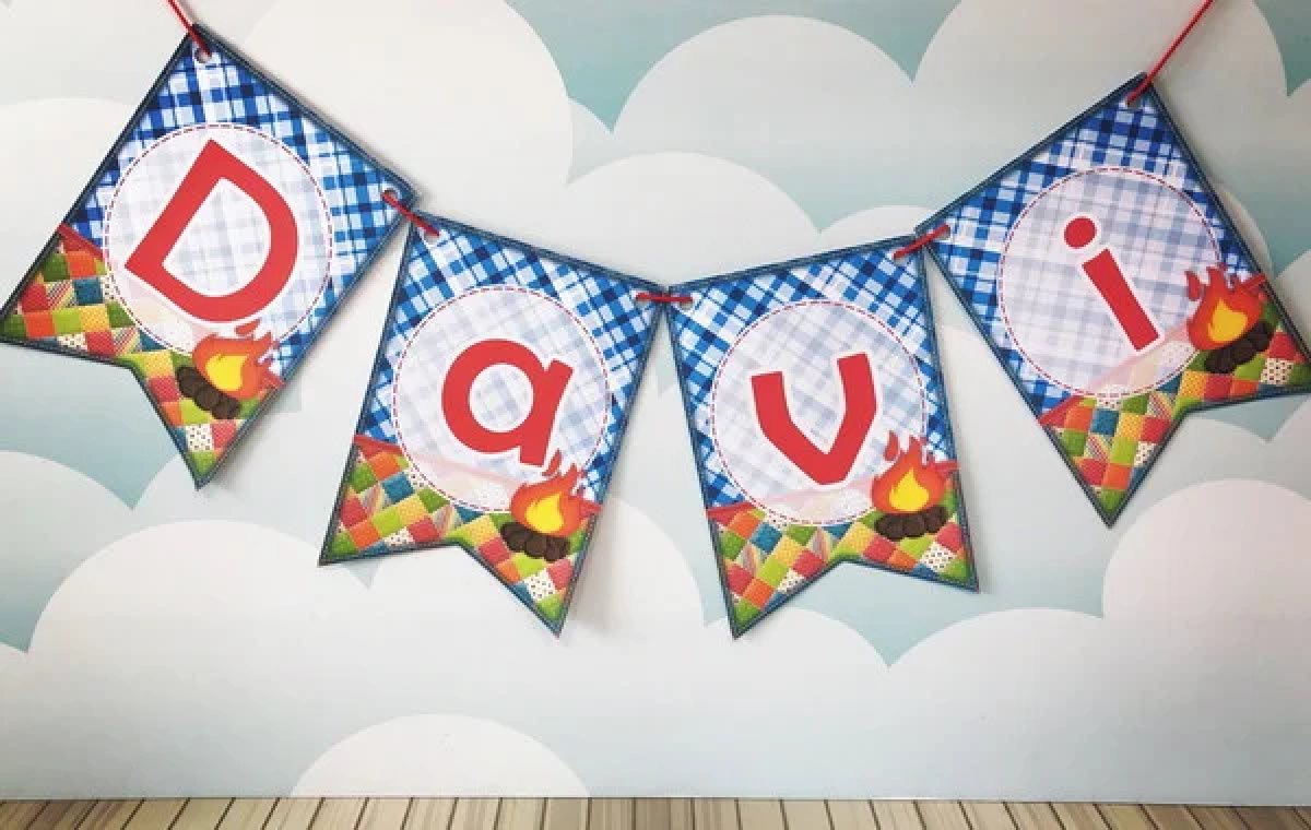 Varal de Bandeirinhas personalizadas - #4
