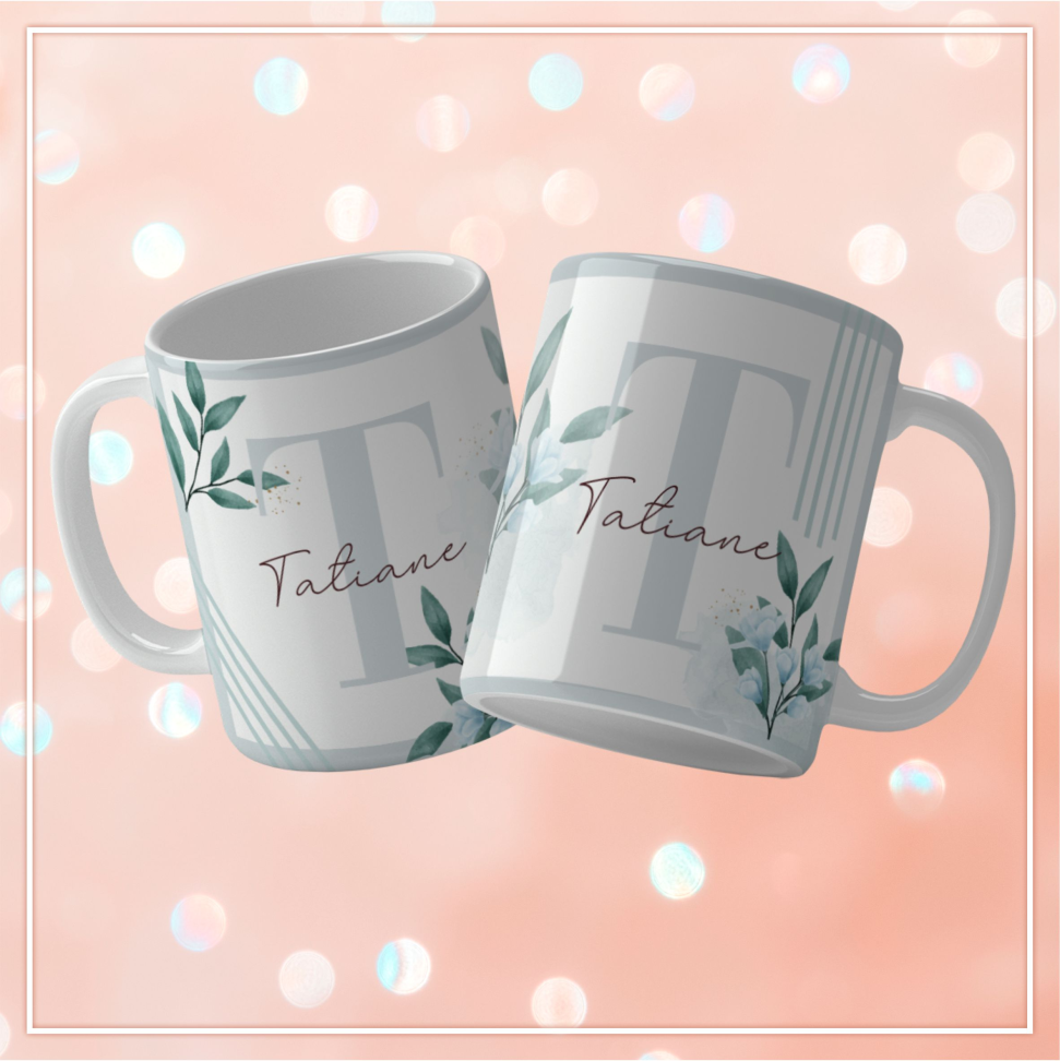 Caneca Alfabeto Floral - #20