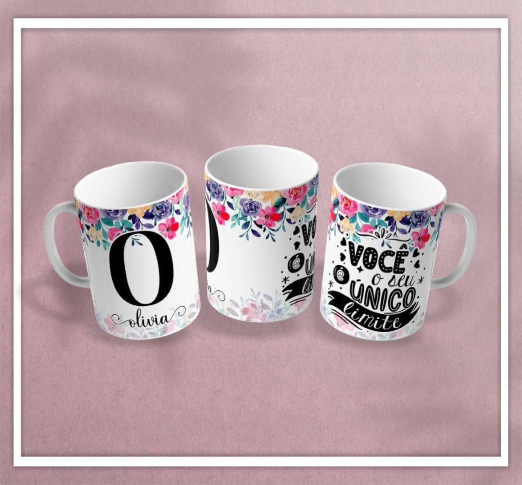 Caneca Inicial e nome - #8