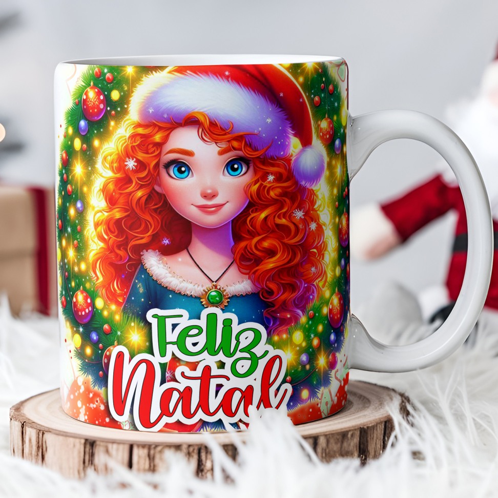 Caneca Natal princesas (pack) - #9