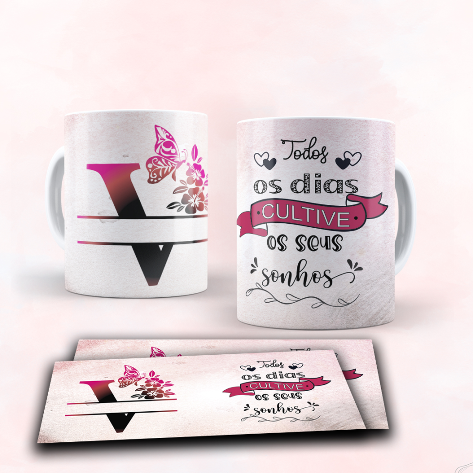 Caneca Alfabeto e frase - #5