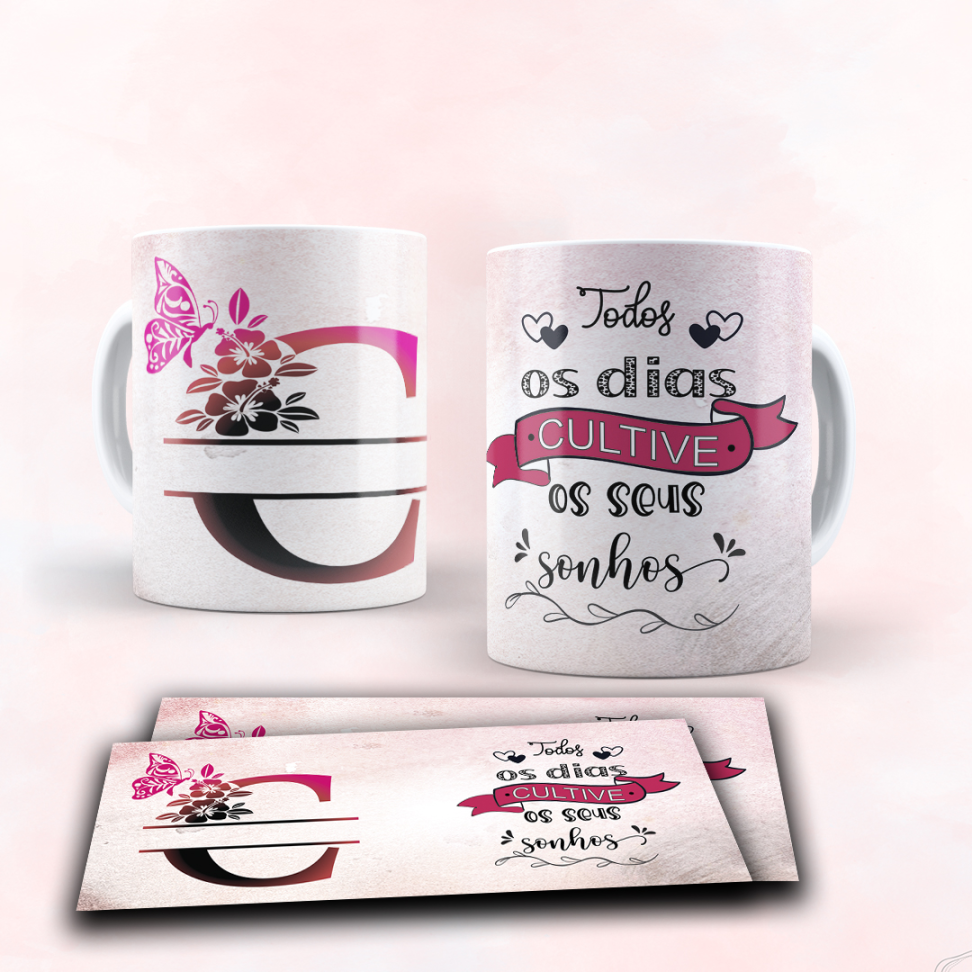 Caneca Alfabeto e frase - #24