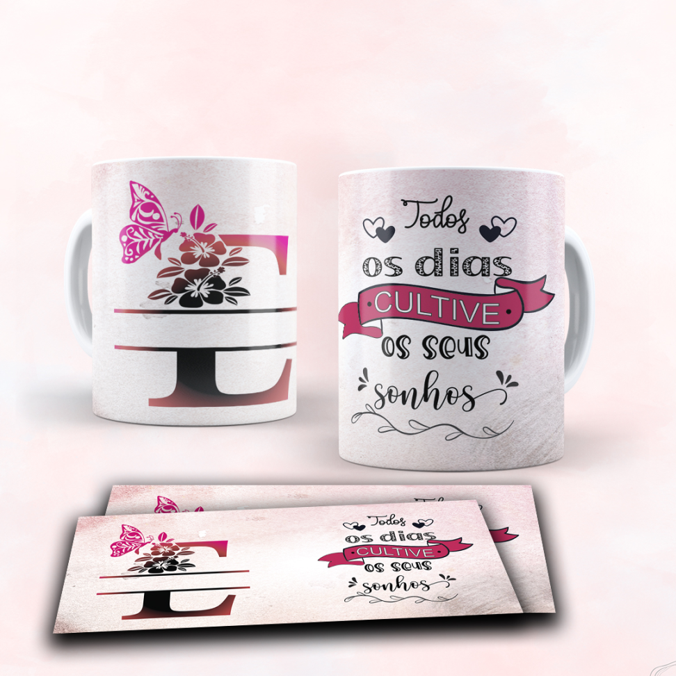 Caneca Alfabeto e frase - #22