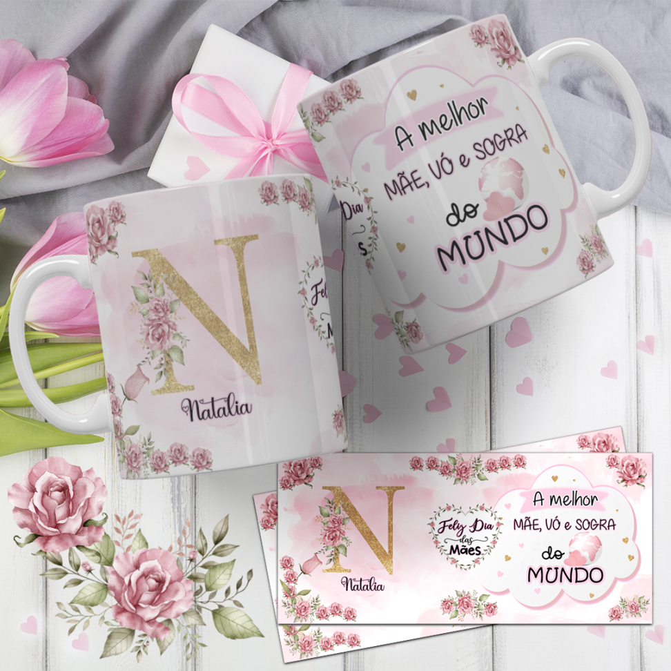 Caneca Alfabeto Mães (pack) - #10