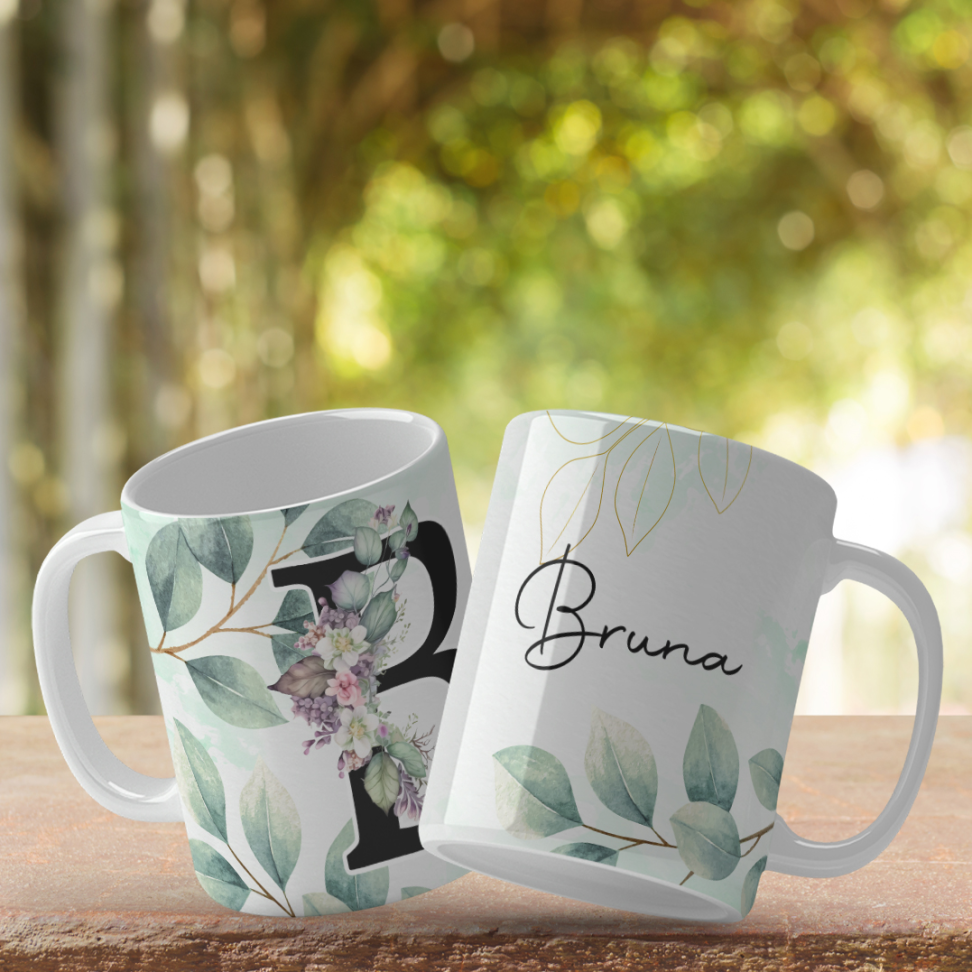 Caneca Inicial e nome - #15