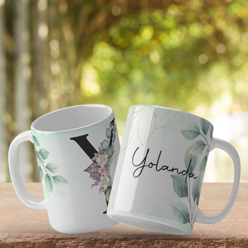 Caneca Inicial e nome - #9