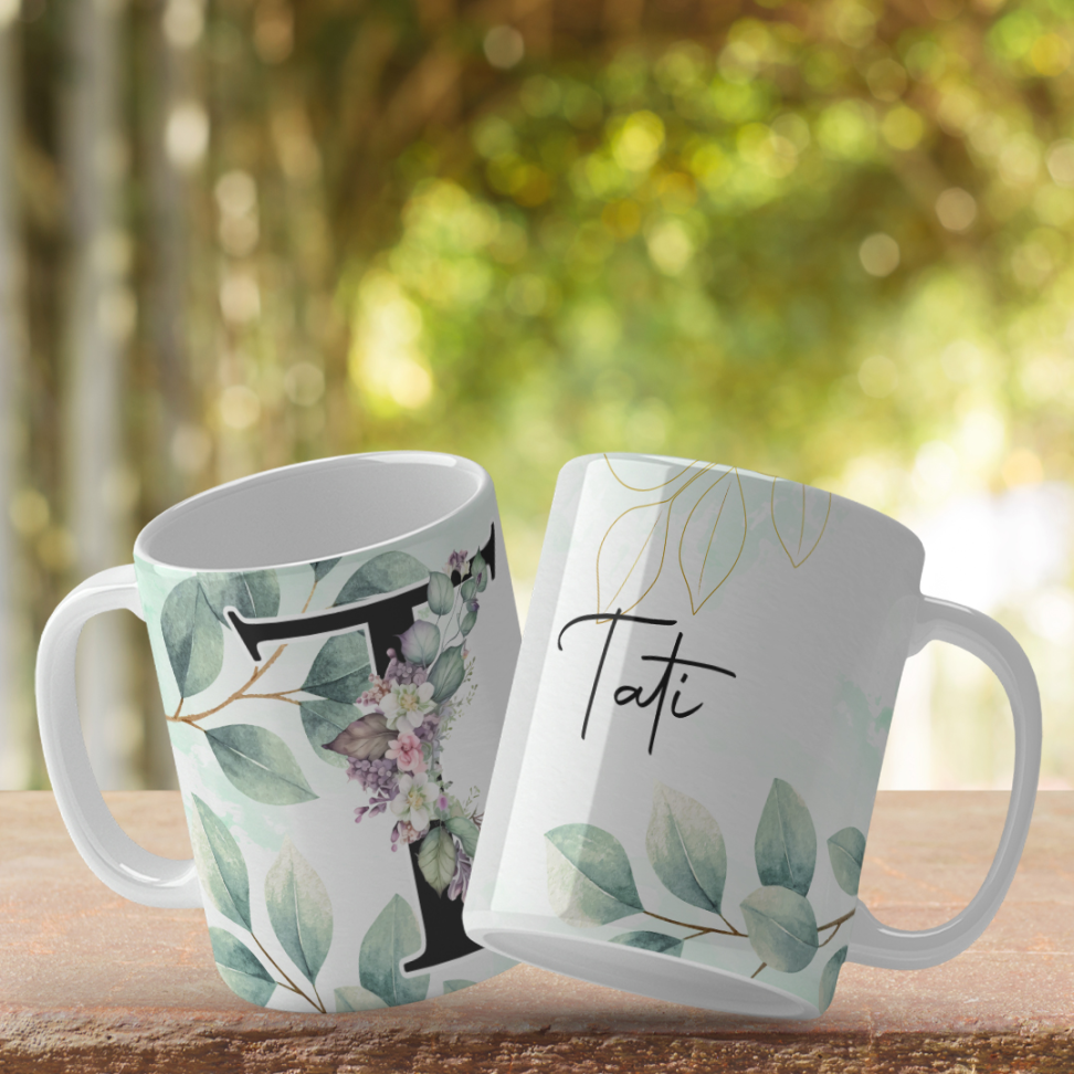 Caneca Inicial e nome - #14