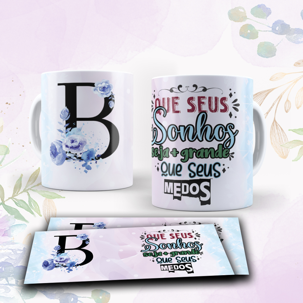 Caneca Alfabeto e frase - #2