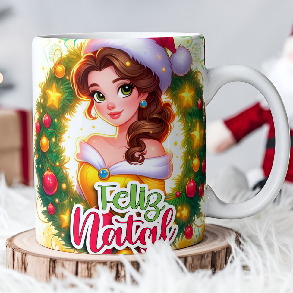 Caneca Natal princesas (pack) - #4