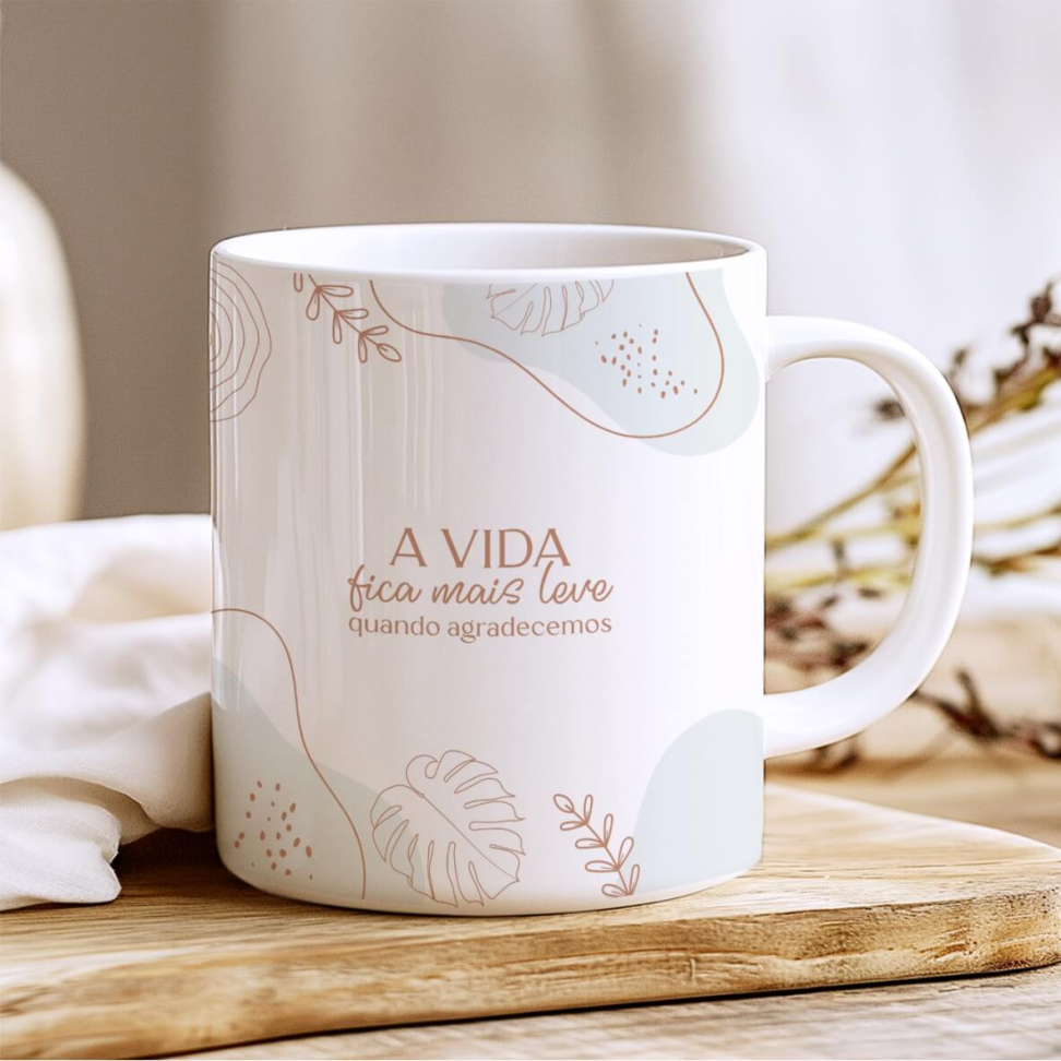 Caneca Positividade Frases - #9