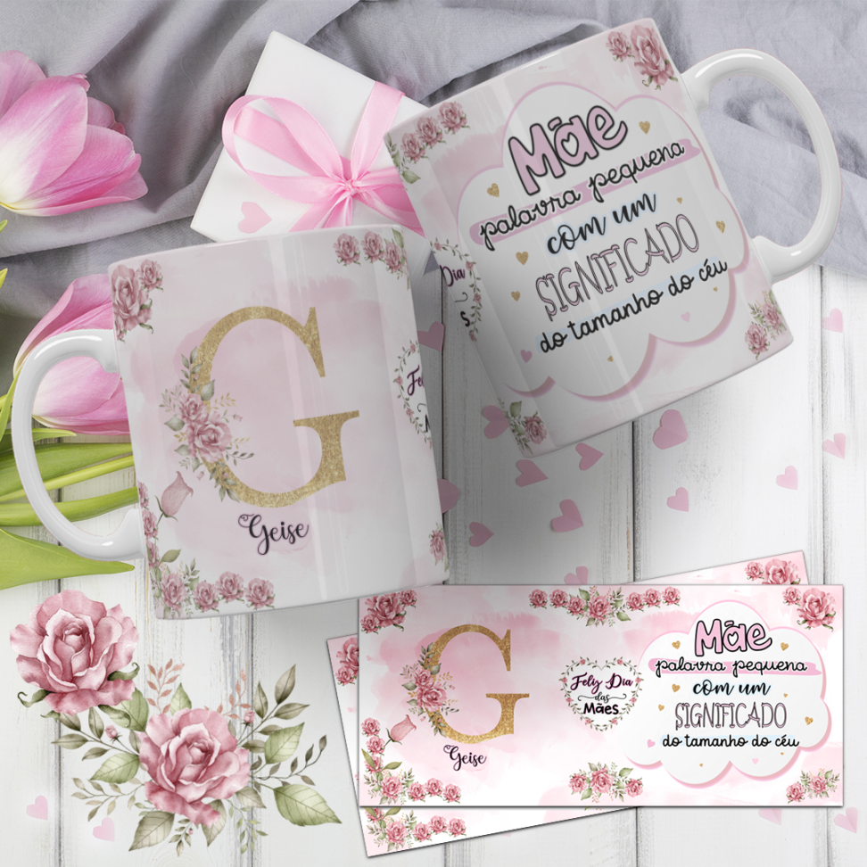 Caneca Alfabeto Mães (pack) - #27
