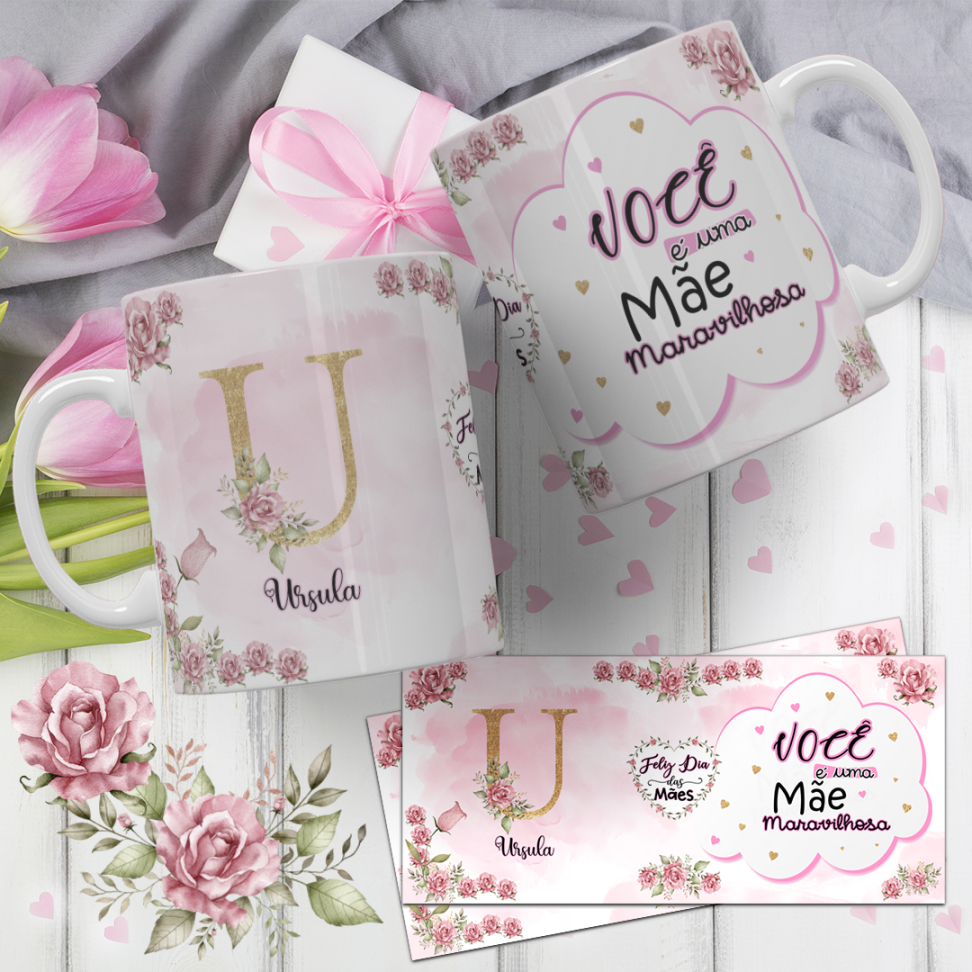 Caneca Alfabeto Mães (pack) - #5
