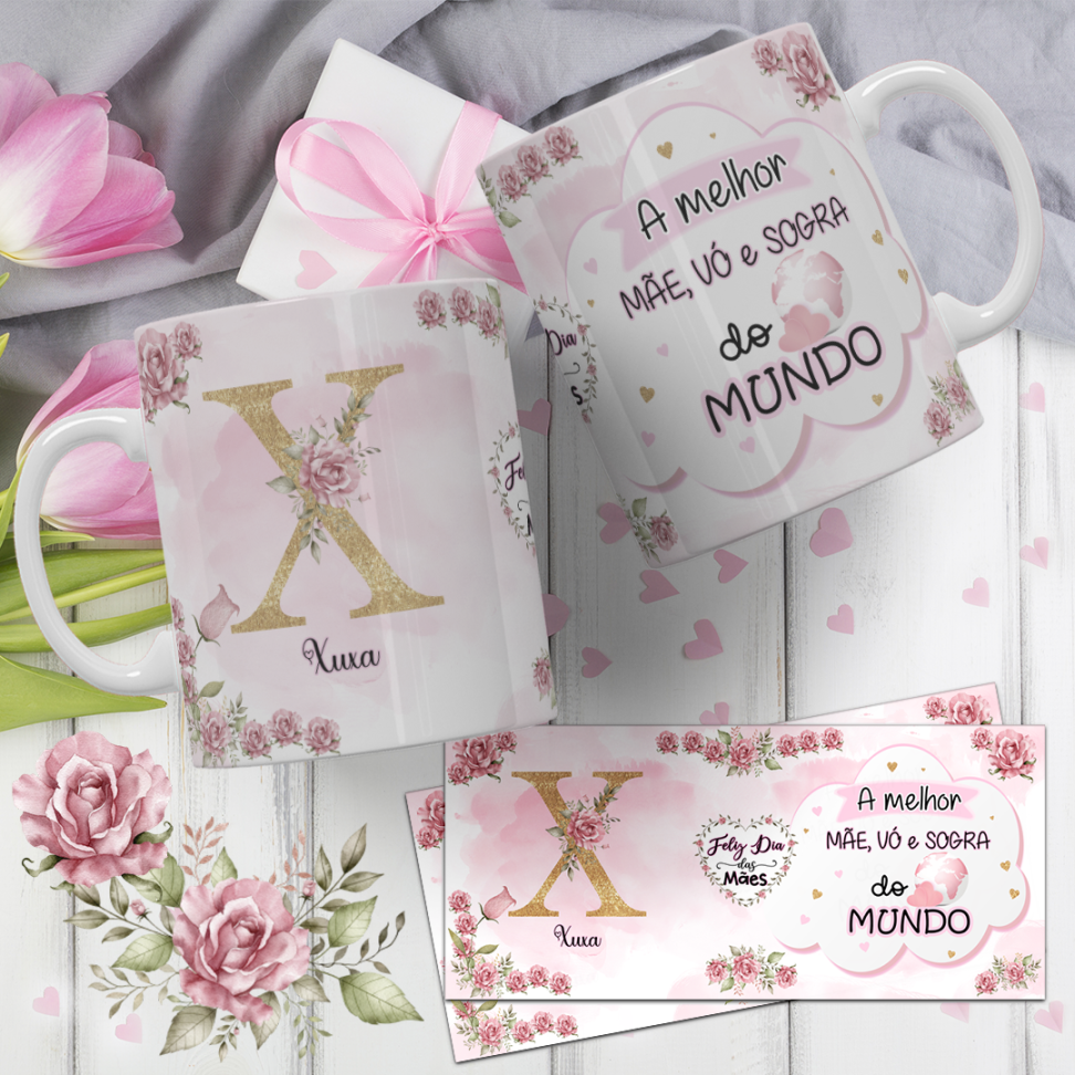 Caneca Alfabeto Mães (pack) - #11