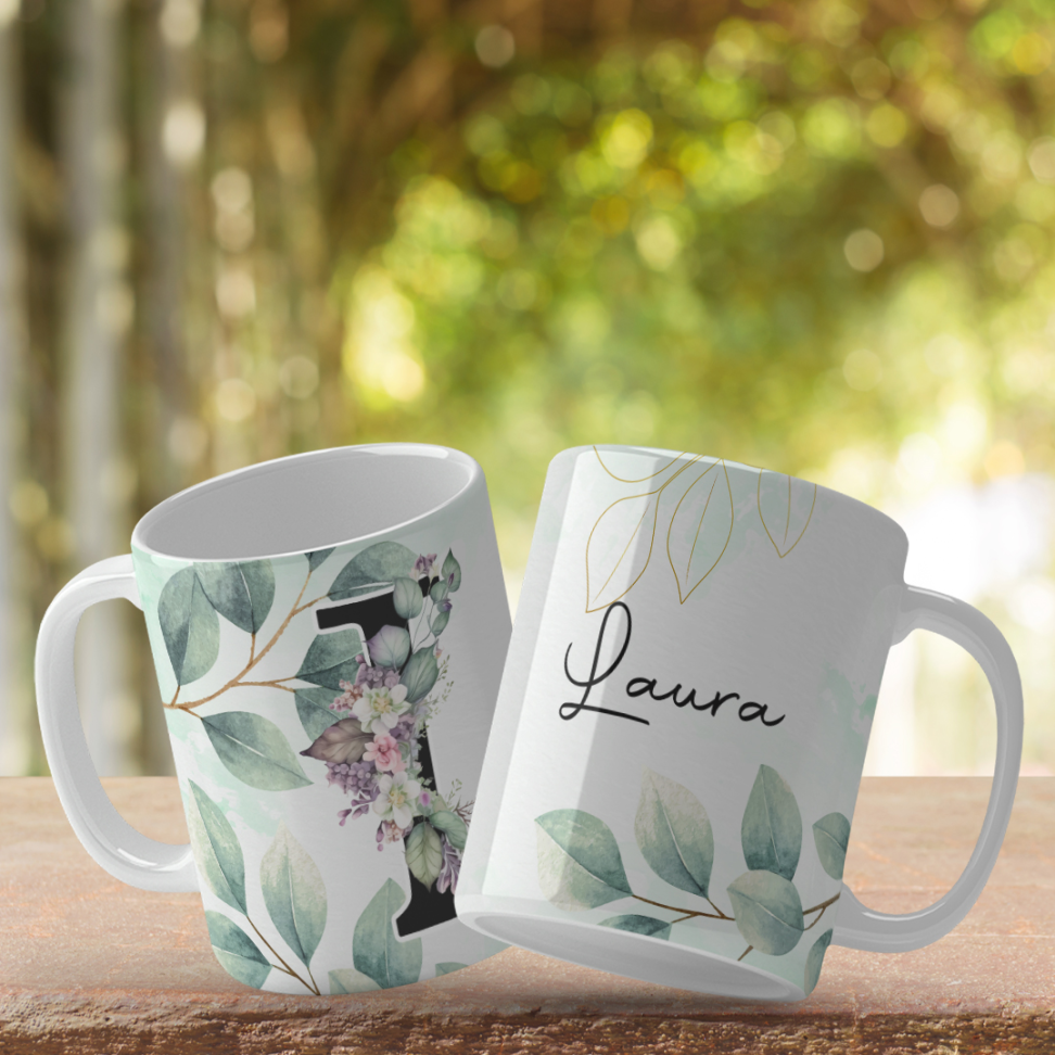 Caneca Inicial e nome - #23