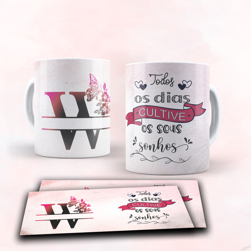 Caneca Alfabeto e frase - #4