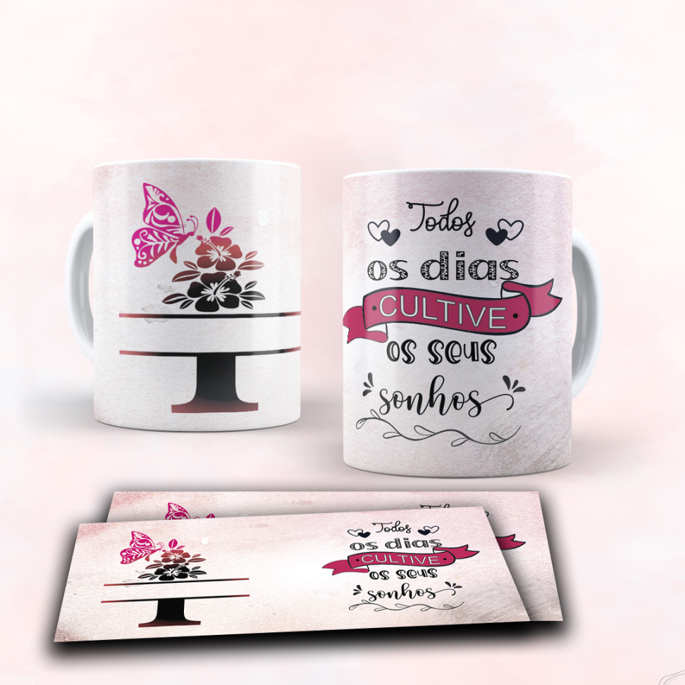 Caneca Alfabeto e frase - #18