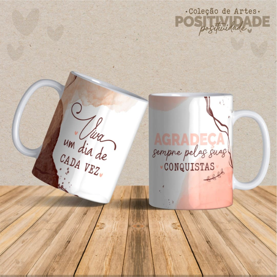 Caneca Positividade Frases - #8