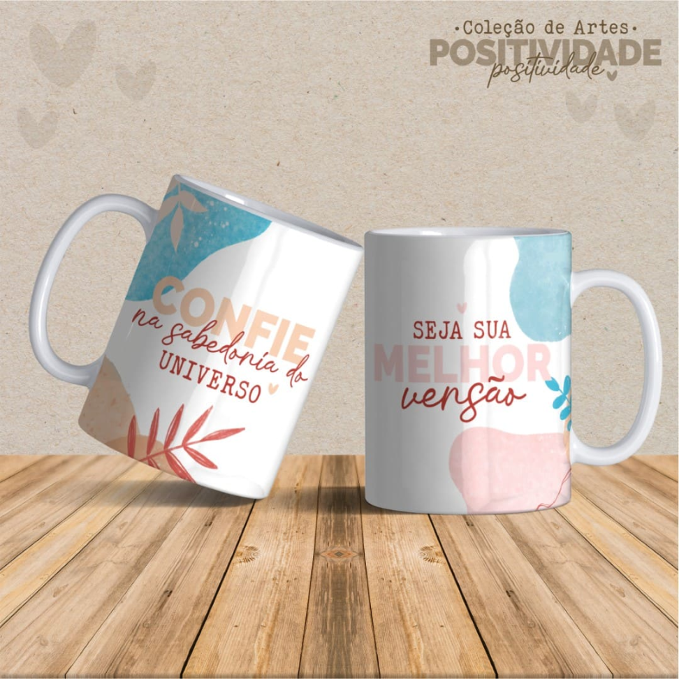 Caneca Positividade Frases - #6