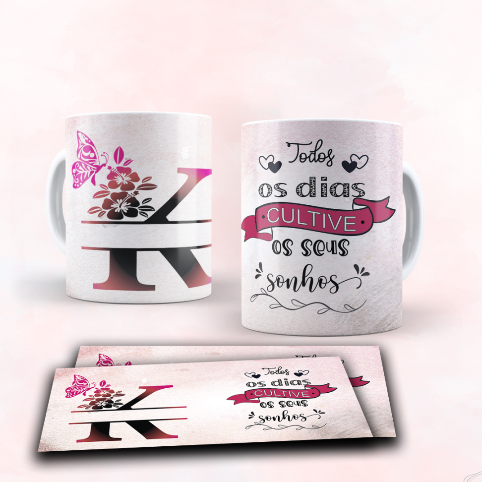 Caneca Alfabeto e frase - #16