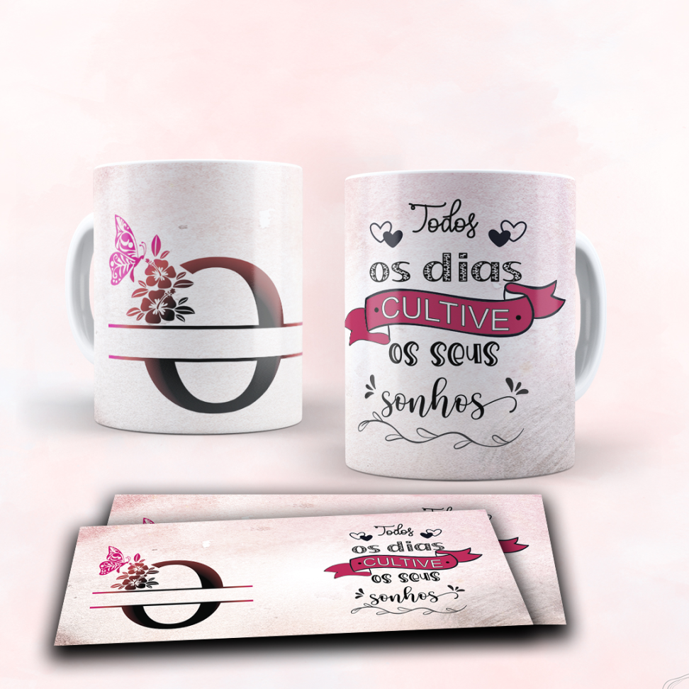 Caneca Alfabeto e frase - #12