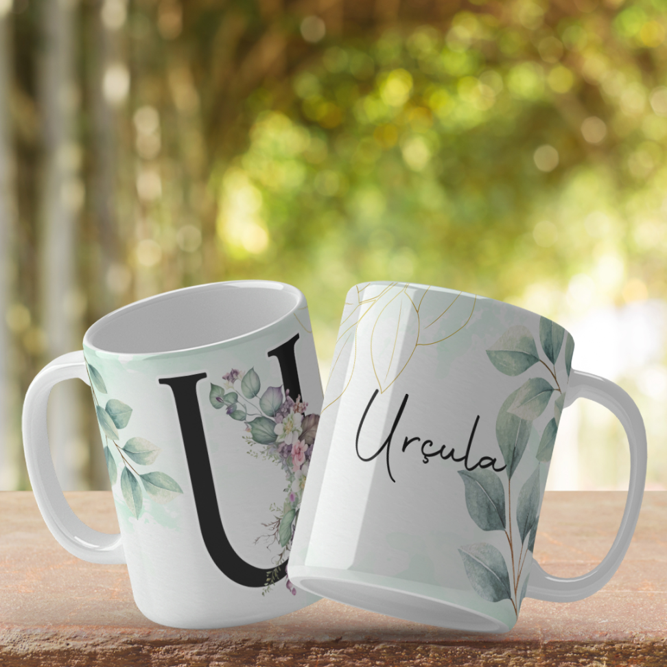 Caneca Inicial e nome - #13