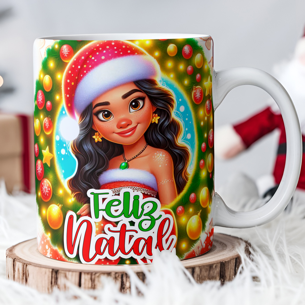 Caneca Natal princesas (pack) - #10