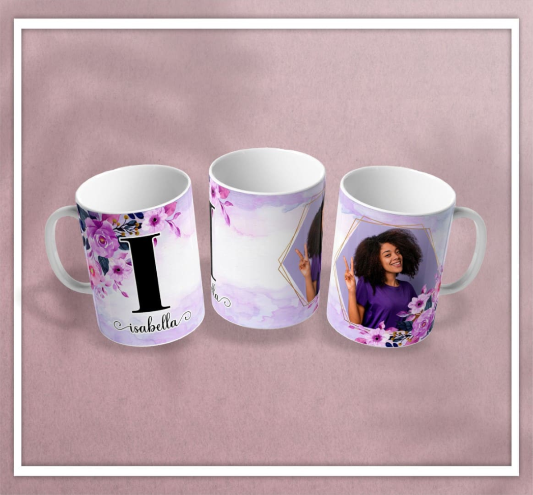 Caneca Inicial e nome - #22