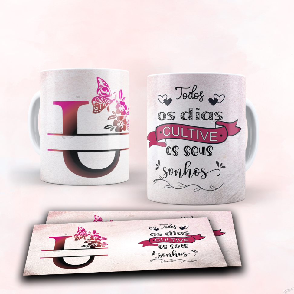Caneca Alfabeto e frase - #6