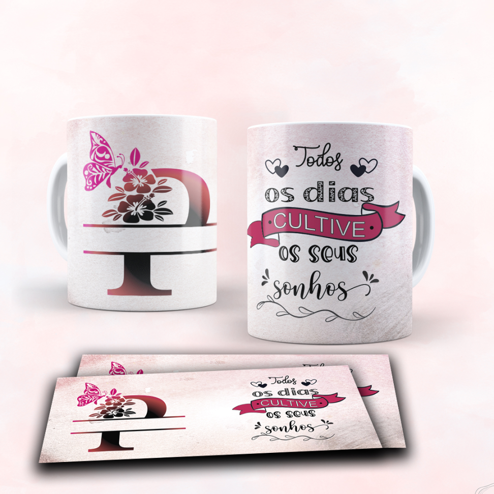 Caneca Alfabeto e frase - #11