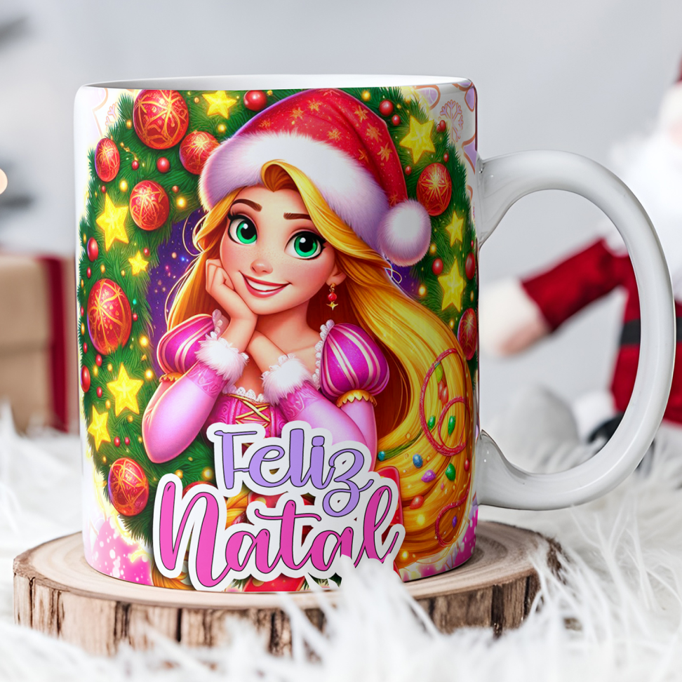 Caneca Natal princesas (pack) - #13