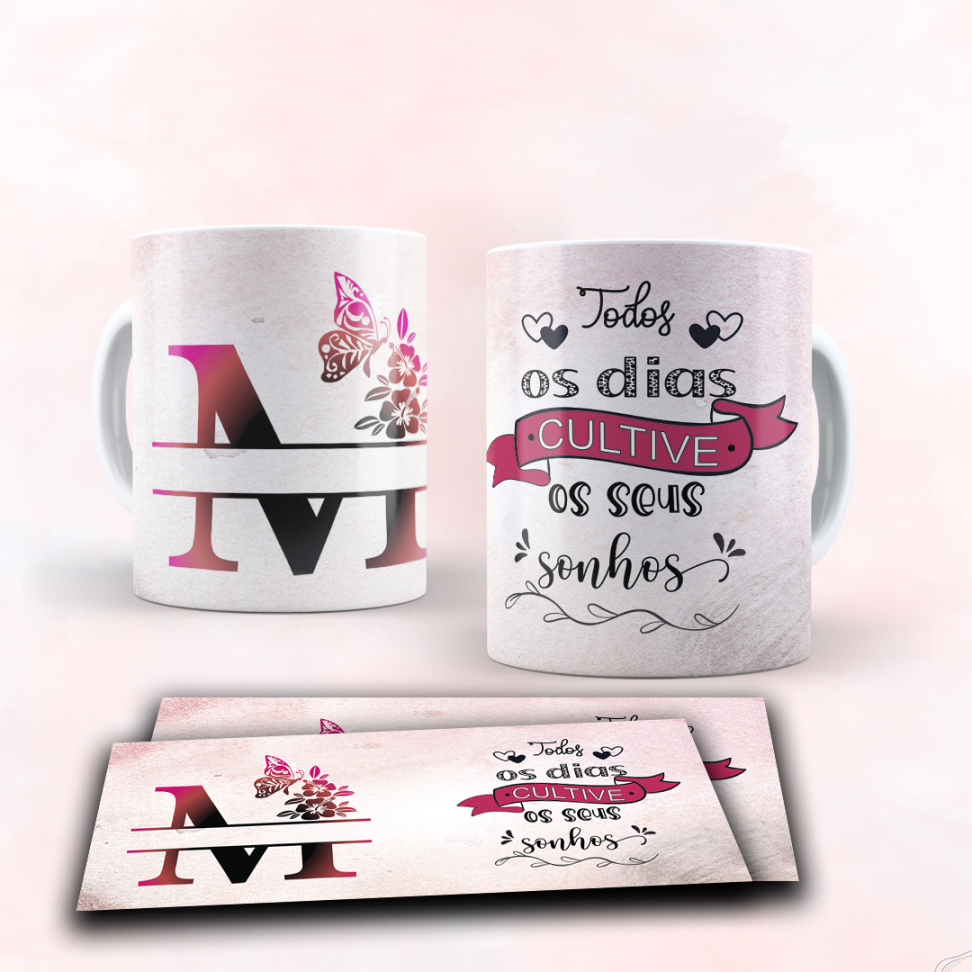Caneca Alfabeto e frase - #14