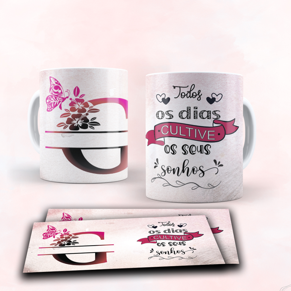 Caneca Alfabeto e frase - #20