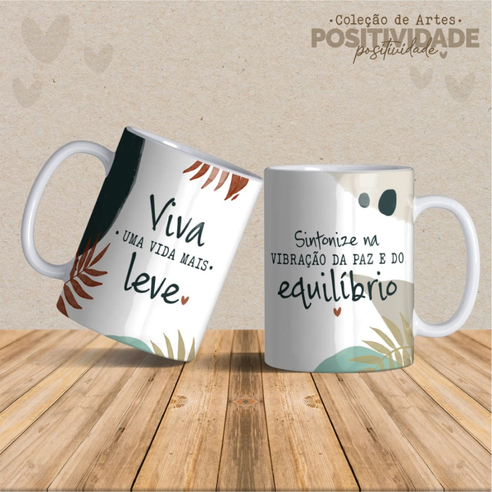 Caneca Positividade Frases - #14