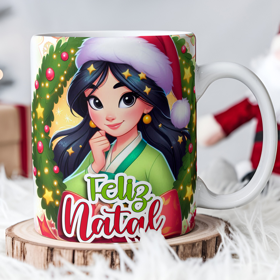 Caneca Natal princesas (pack) - #11