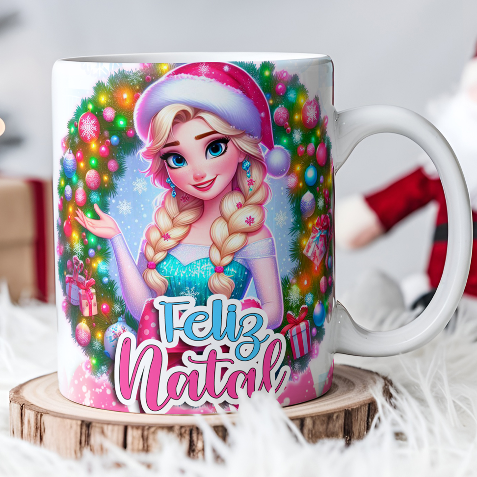 Caneca Natal princesas (pack) - #7